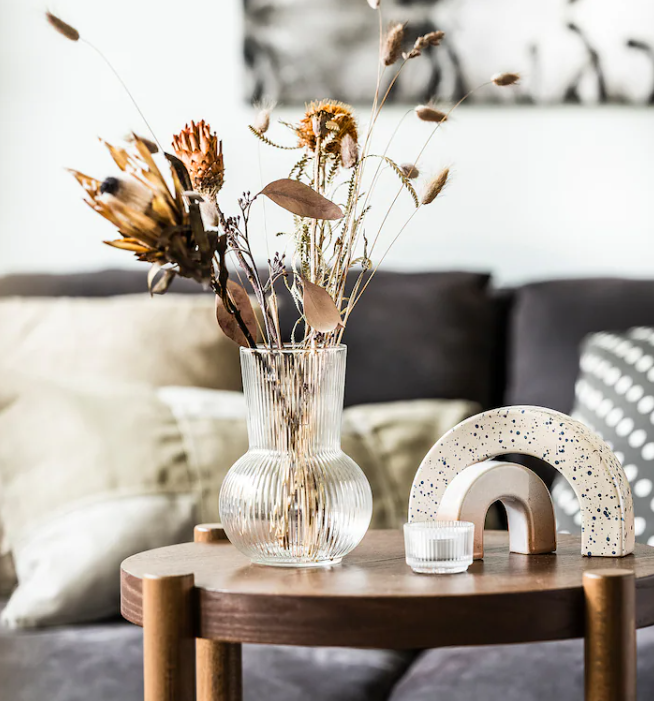 Rund Glas vase