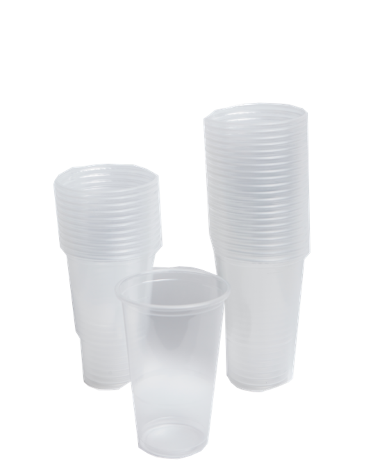 Plastic glas 40cl. - 50 stk – Marxens Udlejning