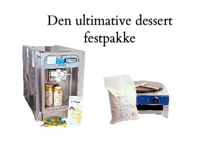 Den ultimative dessert festpakke (50 personer) - Marxens Udlejning